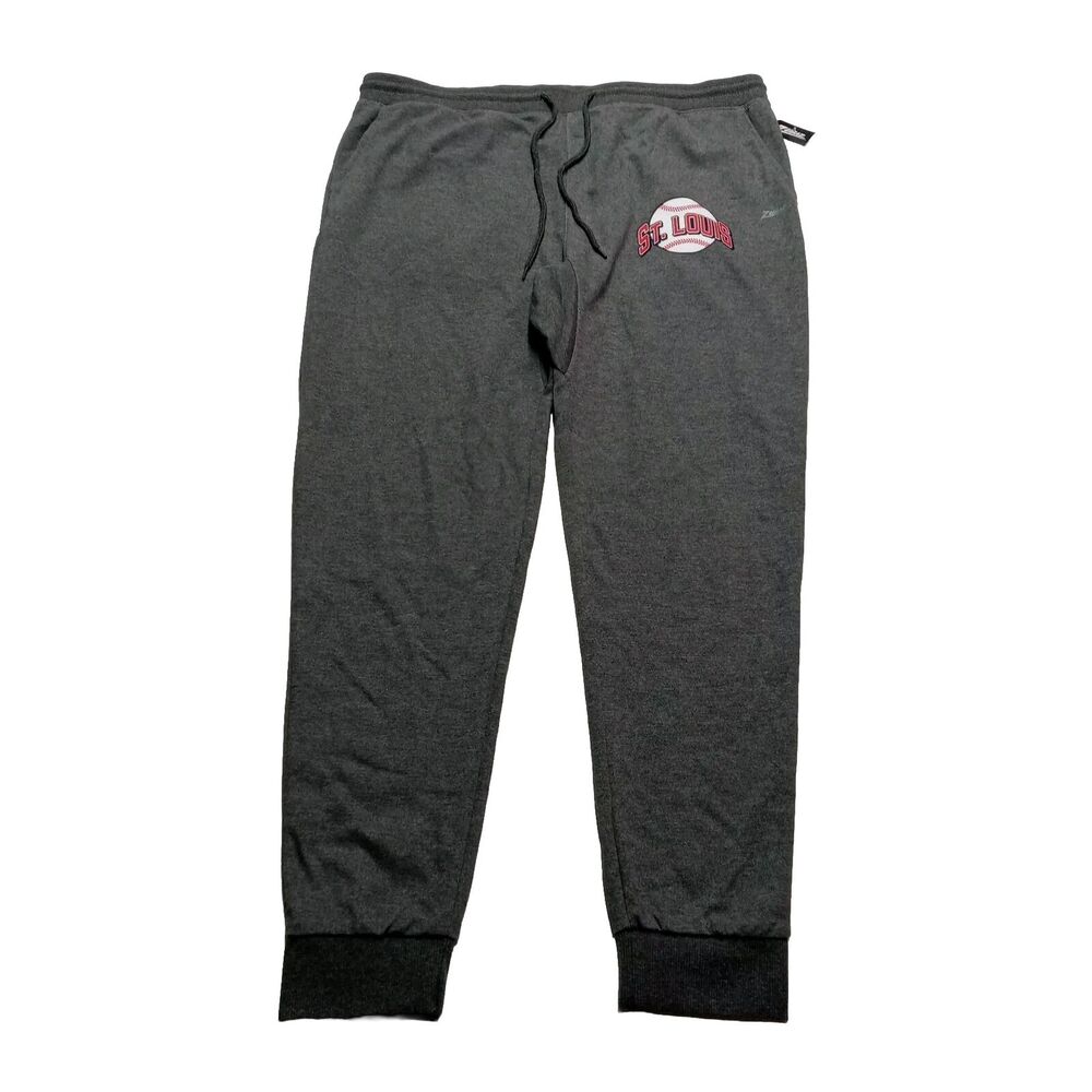 Zubaz Pants St Louis Cardinals Men’s XL Gray Sweatpants Joggers Drawstring